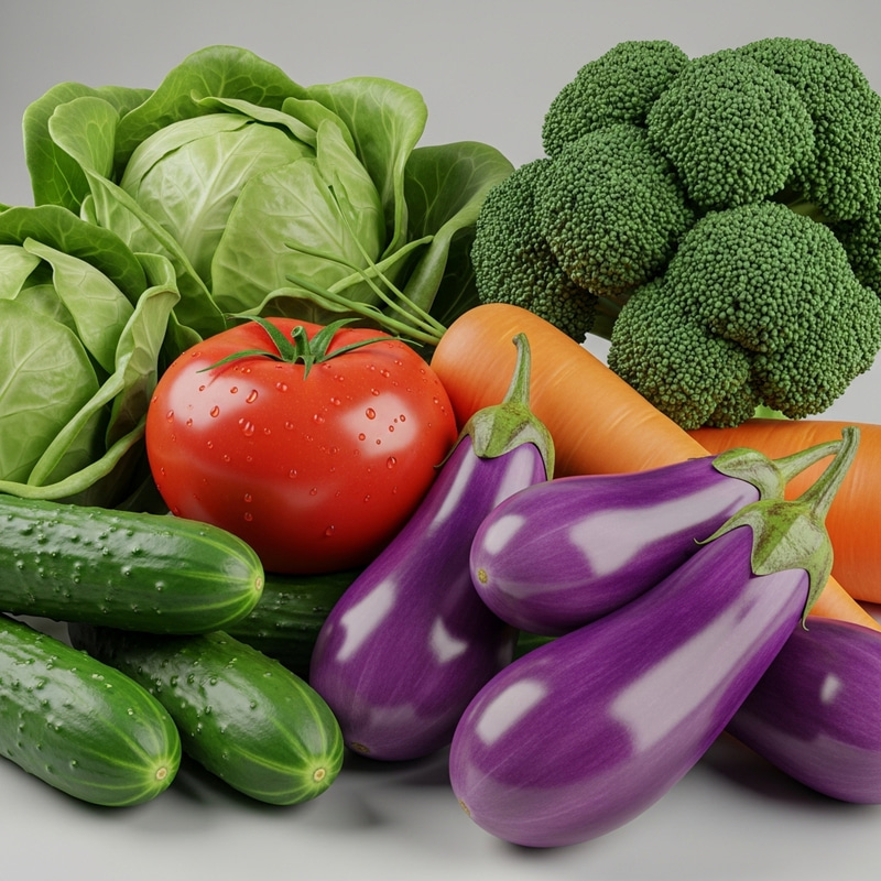 3D Vegetable Illustrations - Visualize Freshness 3D Vegetable Illustrations - Visualize Freshness