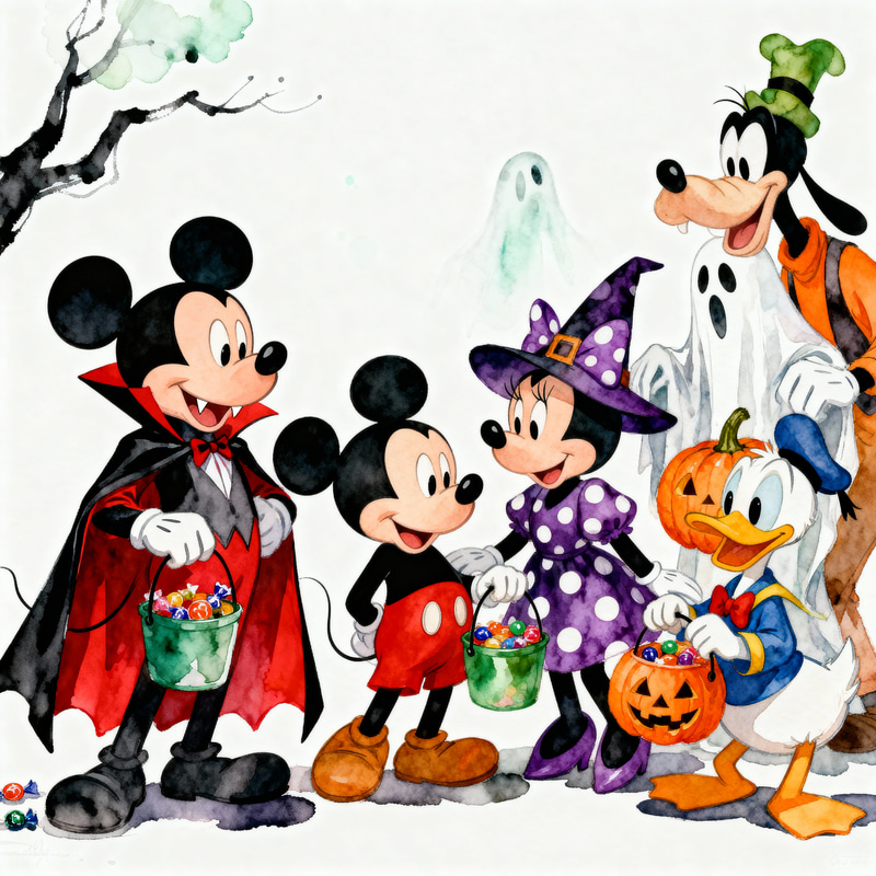 Whimsical Halloween with Mickey & Friends