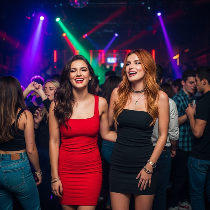 Sydney Sweeney & Bella Thorne at the Club Sydney Sweeney & Bella Thorne at the Club