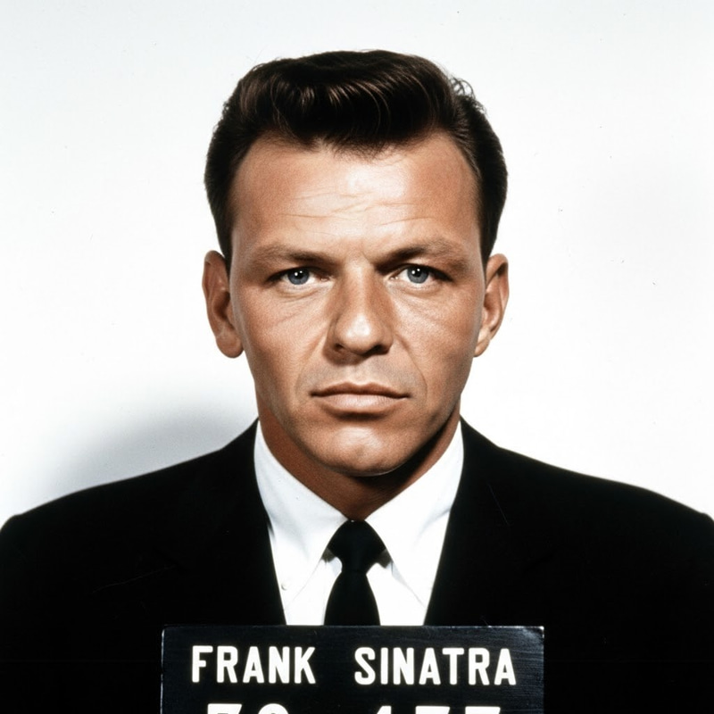 Frank Sinatra Mugshot: Iconic Arrest Photo Frank Sinatra Mugshot: Iconic Arrest Photo