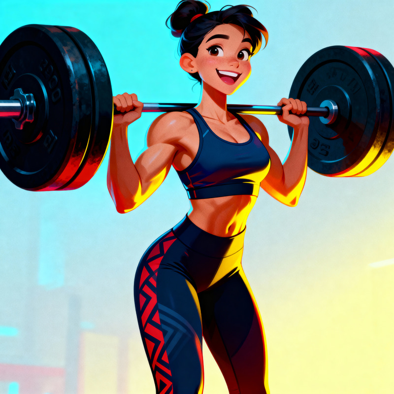 Dynamic Fitness Trainer Illustration