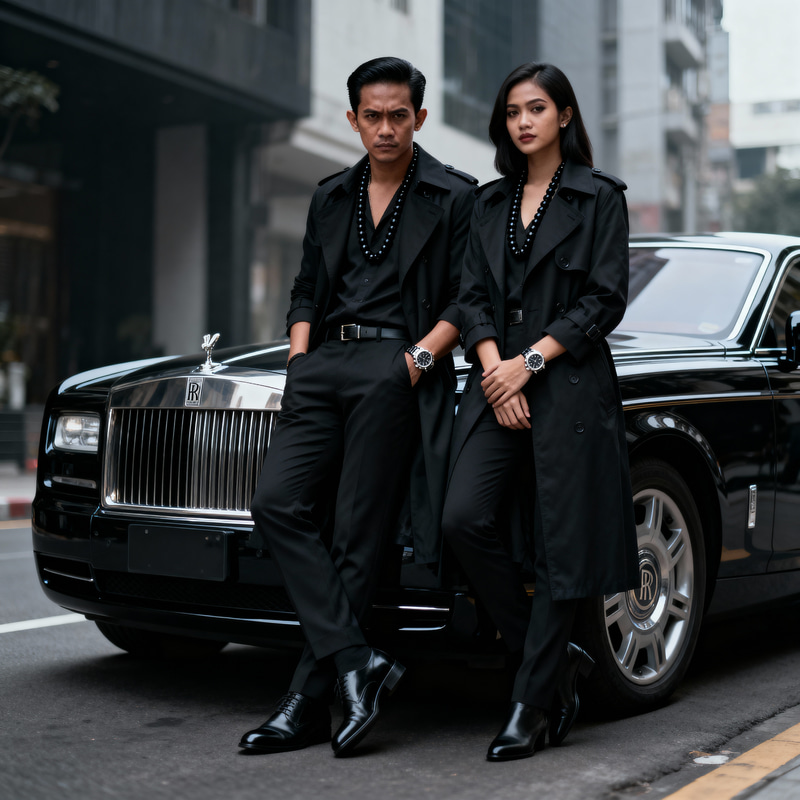 Cinematic Portrait: Young Indonesian Mafia Style Cinematic Portrait: Young Indonesian Mafia Style