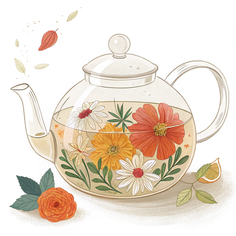 Elegant Kyushu Teapot with Floral Infusion Elegant Kyushu Teapot with Floral Infusion