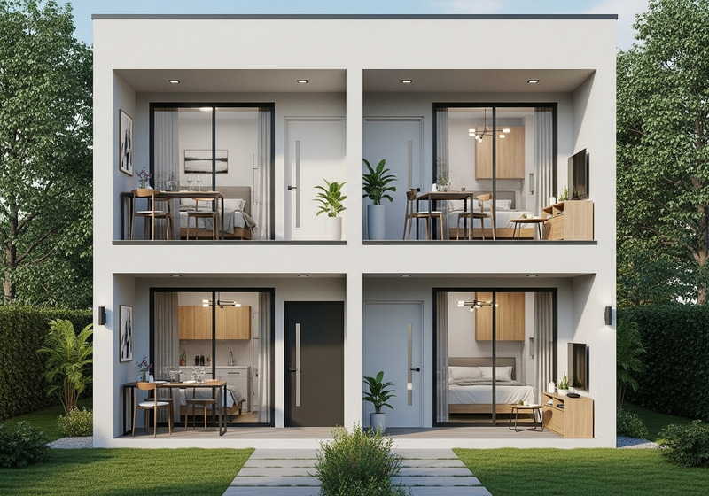Contemporary 1-Bedroom House with 2 Apartments