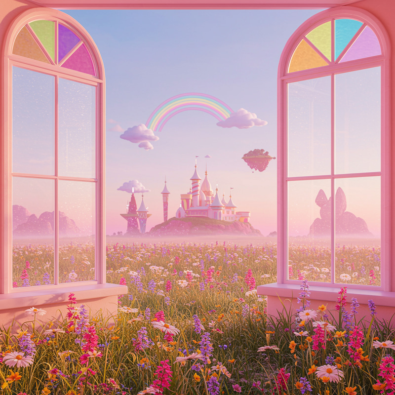 Modern Fantasy Windows 2000s Y2K Colorful Background Modern Fantasy Windows 2000s Y2K Colorful Background