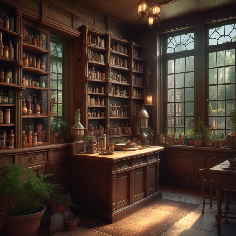 Enchanting European Style Apothecary Shop