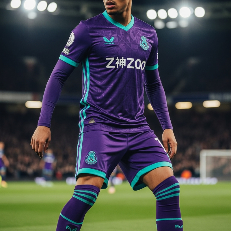 Purple Away Football Kit Design