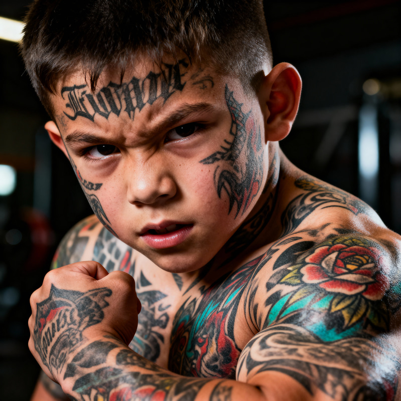 Incredible Young Tattooed Bodybuilder Strength Incredible Young Tattooed Bodybuilder Strength