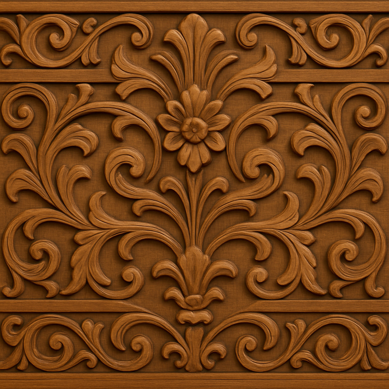 Polish Brownish Wooden Wall Carvings - Unique Art Polish Brownish Wooden Wall Carvings - Unique Art