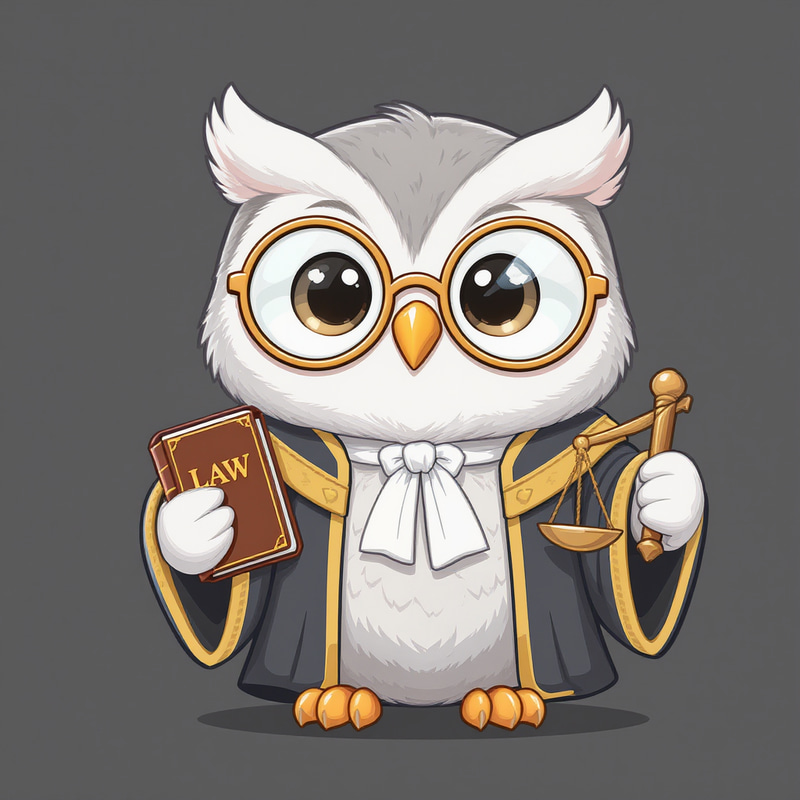 Adorable Owl Mascot for Legal Chatbot App Adorable Owl Mascot for Legal Chatbot App