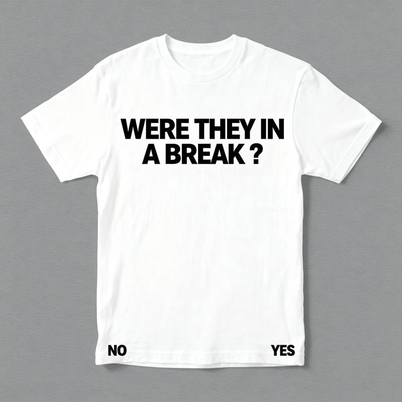 WERE THEY IN A BREAK? T-Shirt Design
