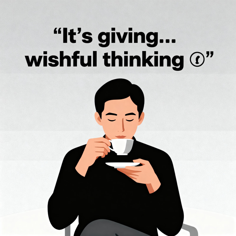 It's Giving... Wishful Thinking Meme