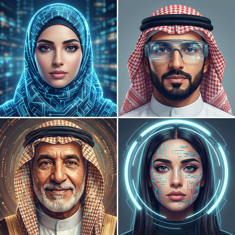 AI-Generated Profile Pictures of Arabic People AI-Generated Profile Pictures of Arabic People