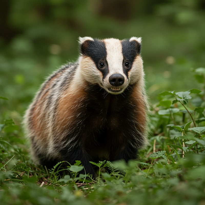 Stunning Badger Photography: Red, White, Black & Grey Stunning Badger Photography: Red, White, Black & Grey