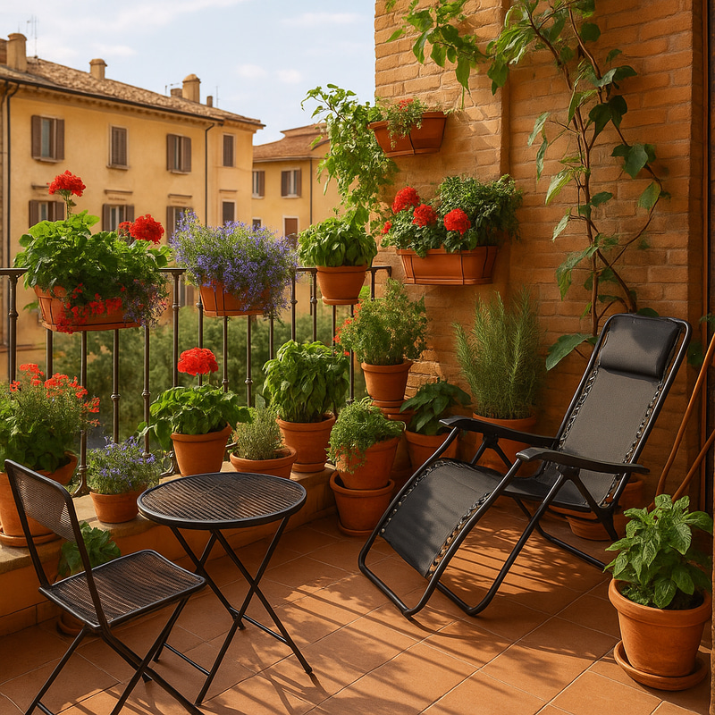 Italian Balcony Design Ideas with Plants & Planters Italian Balcony Design Ideas with Plants & Planters