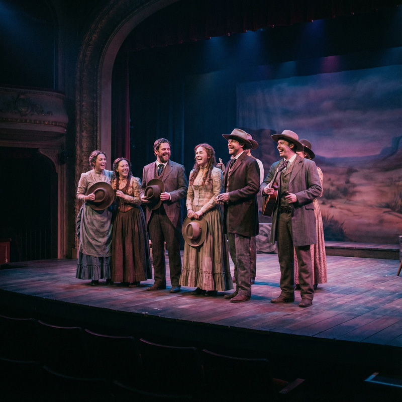 Surreal Western Theater: Actors in Turn-of-the-Century Costumes