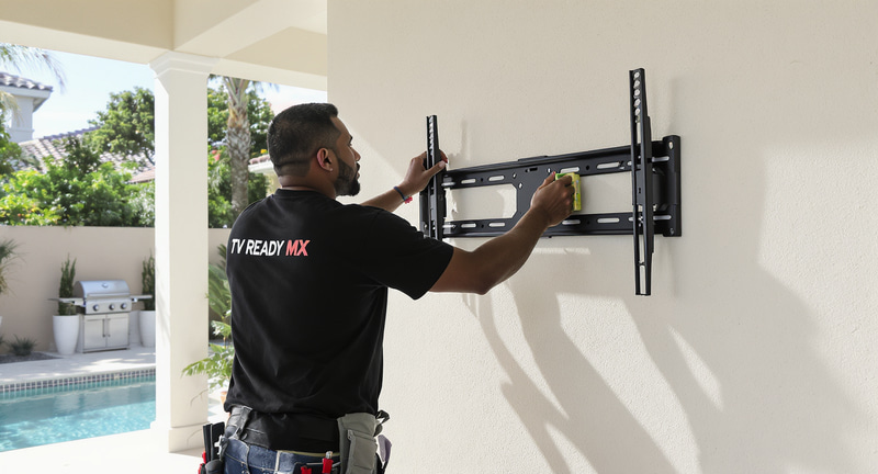 Installing a TV Wall Mount in Your Backyard