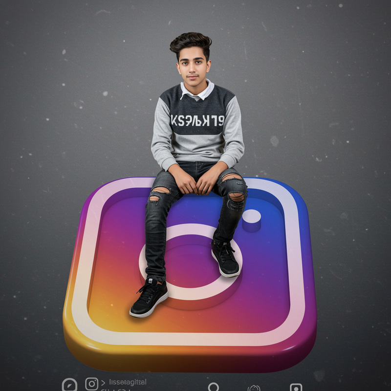 Stylish 30-Year-Old Influencer on Instagram Logo Stylish 30-Year-Old Influencer on Instagram Logo