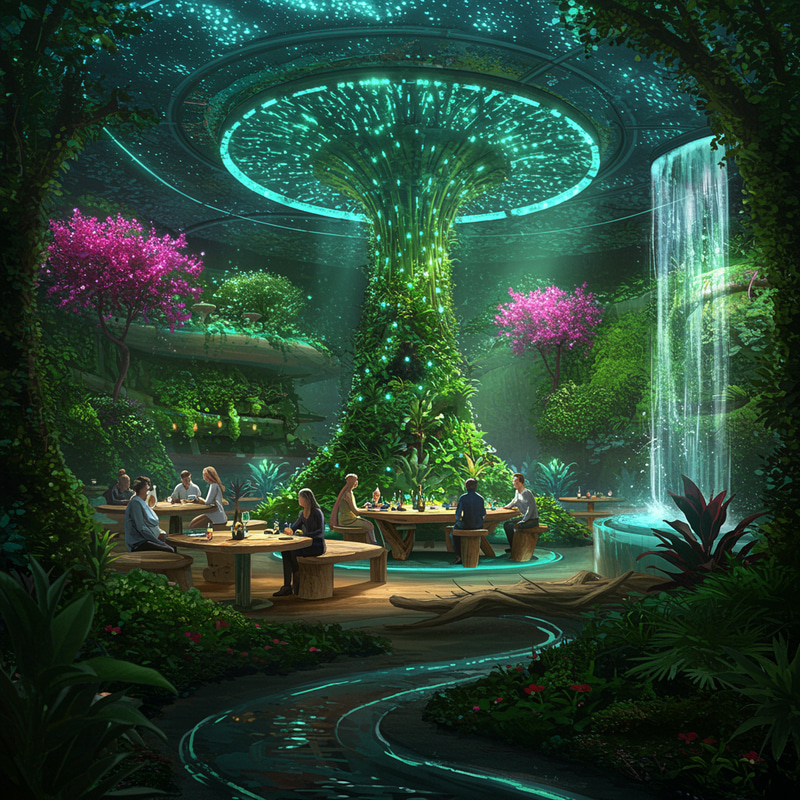 Eco Restaurant Concept Art Eco Restaurant Concept Art