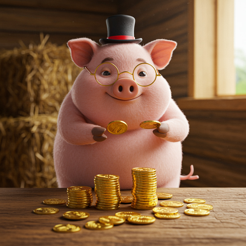 Pig Counting Money: A Fun Financial Theme Pig Counting Money: A Fun Financial Theme