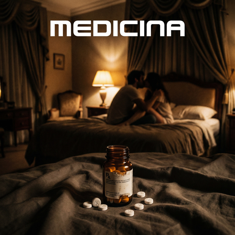 Medicina Album Cover: Aesthetic Bedroom Scene Medicina Album Cover: Aesthetic Bedroom Scene