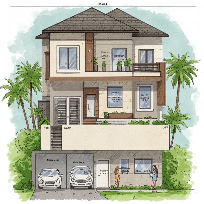 Spacious Home Layout with Motorized Gate and Balconies Spacious Home Layout with Motorized Gate and Balconies