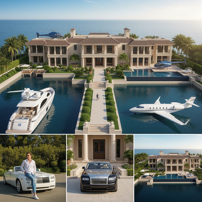 Luxury Lifestyle: Yacht, Bungalow & Rolls-Royce Luxury Lifestyle: Yacht, Bungalow & Rolls-Royce