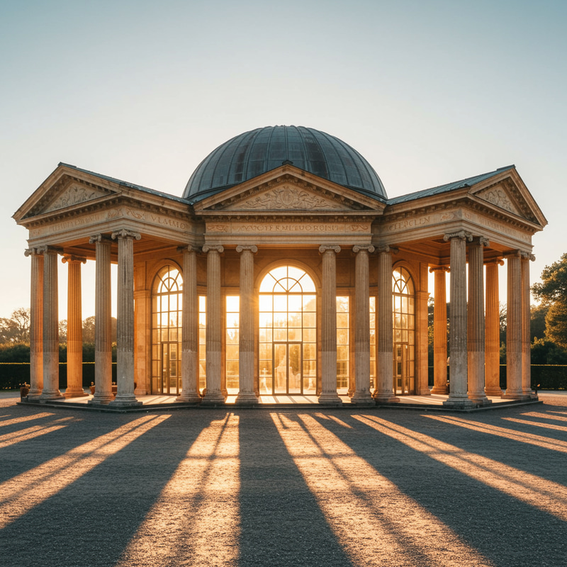 Grand Pavilion Inspired by Pompeii - Exterior View Grand Pavilion Inspired by Pompeii - Exterior View