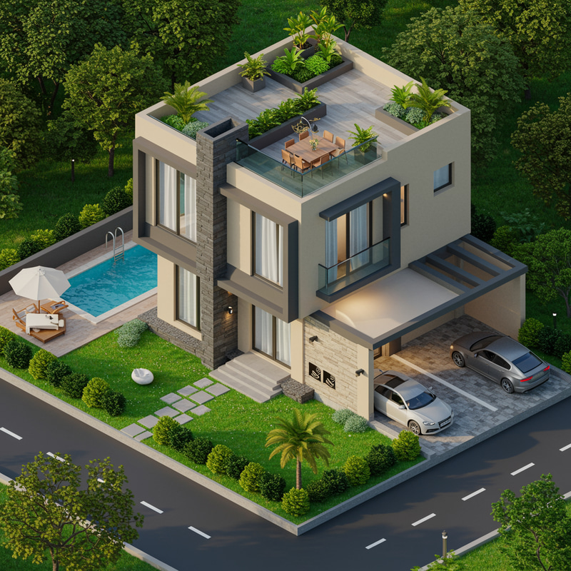 Isometric Villa Design Ideas & Inspiration Isometric Villa Design Ideas & Inspiration