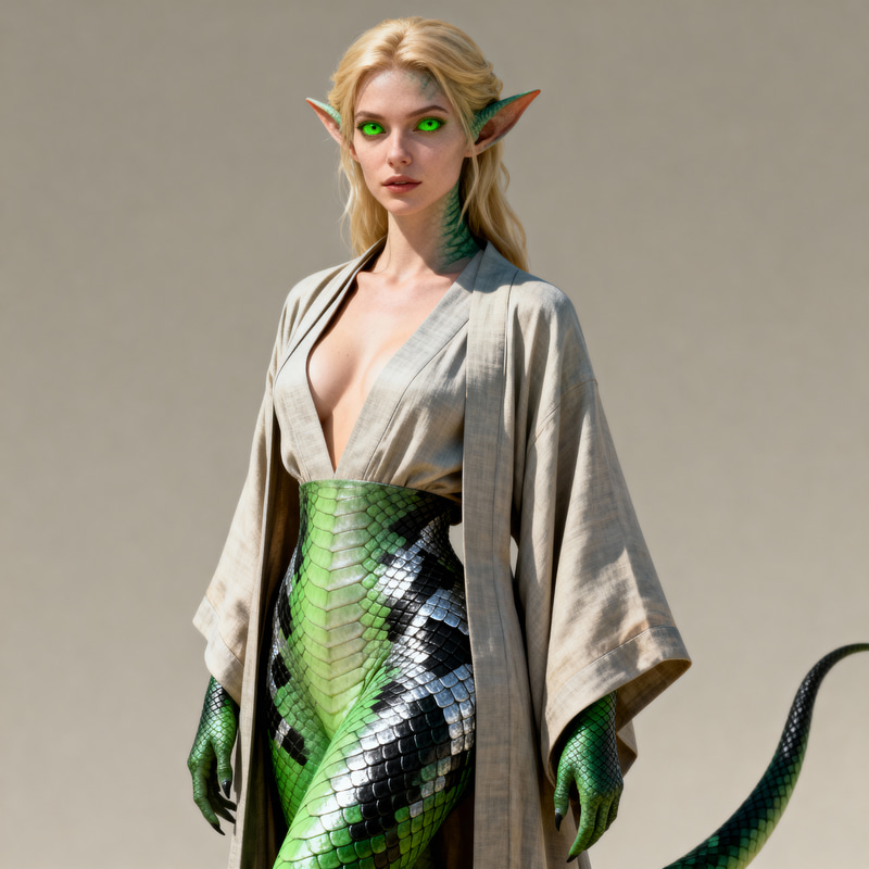 Yuan-ti Bard Character from D&D Universe Yuan-ti Bard Character from D&D Universe