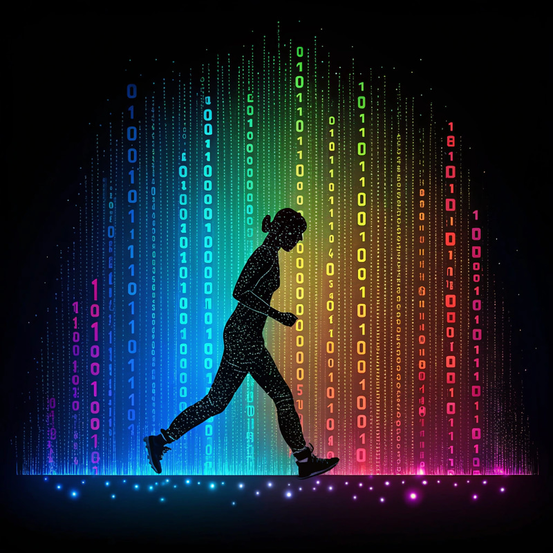 Vibrant Digital Art: 8K Binary Code Canvas Vibrant Digital Art: 8K Binary Code Canvas