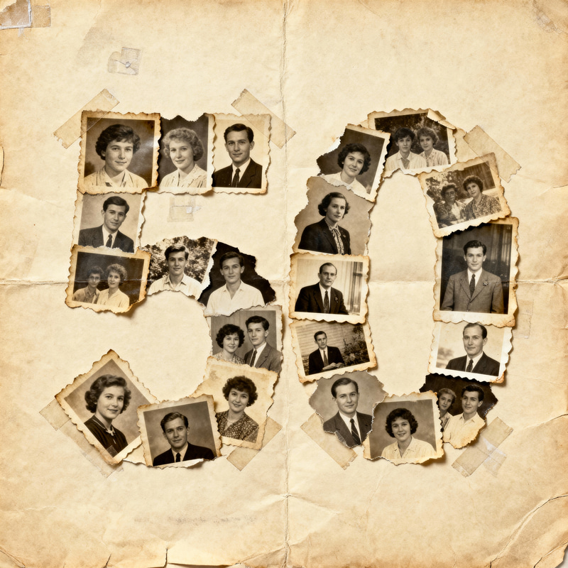 Vintage Photo Collage for 50th Celebration Vintage Photo Collage for 50th Celebration
