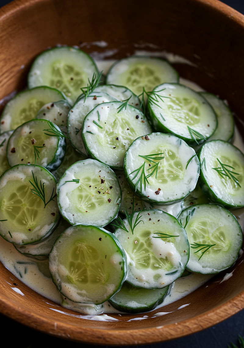 Delicious French Creamy Cucumber Salad Recipe Delicious French Creamy Cucumber Salad Recipe