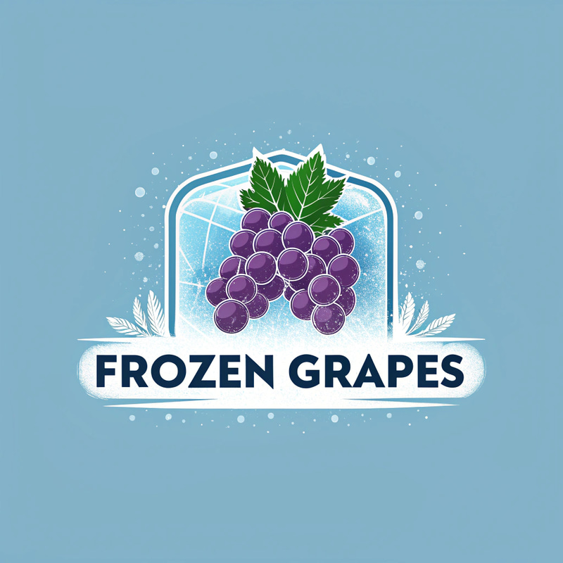 Frozen Grapes Brand Logo - Refreshing & Unique Frozen Grapes Brand Logo - Refreshing & Unique