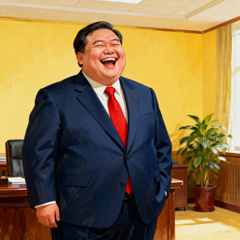 Laughing Official in a Suit Laughing Official in a Suit