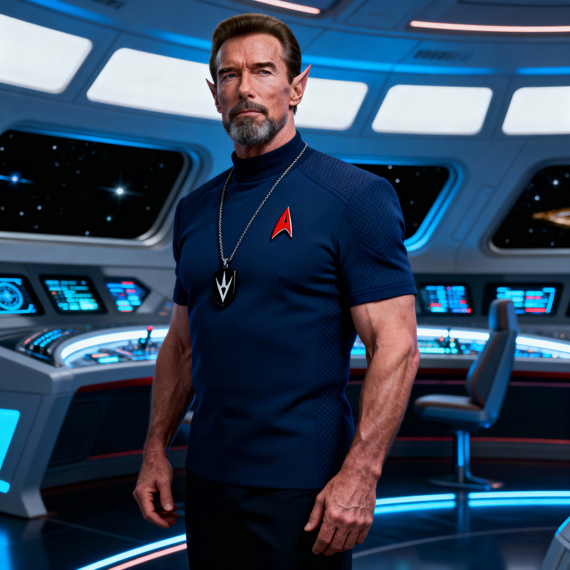 Arnold Schwarzenegger as Spock: A Unique Crossover Arnold Schwarzenegger as Spock: A Unique Crossover