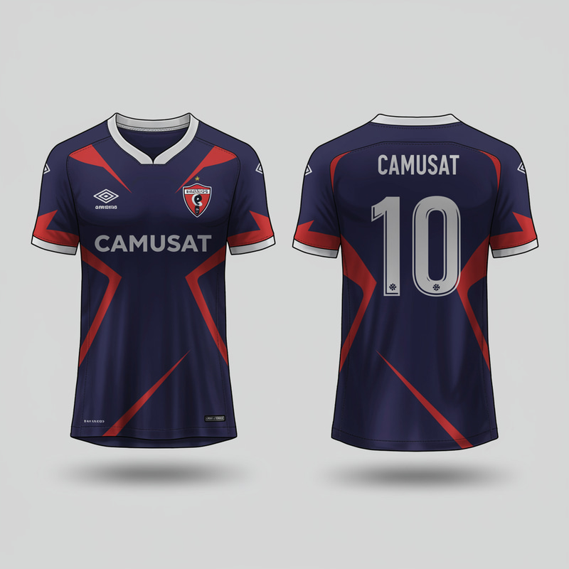 Custom Soccer Jersey with Camusat Logo