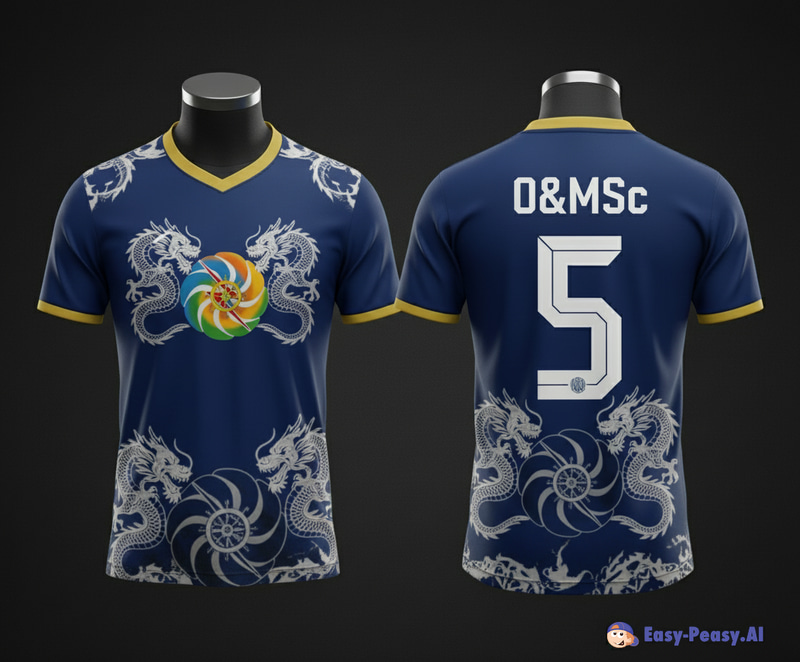 White Dragon Shirt Design - 75% Front Coverage