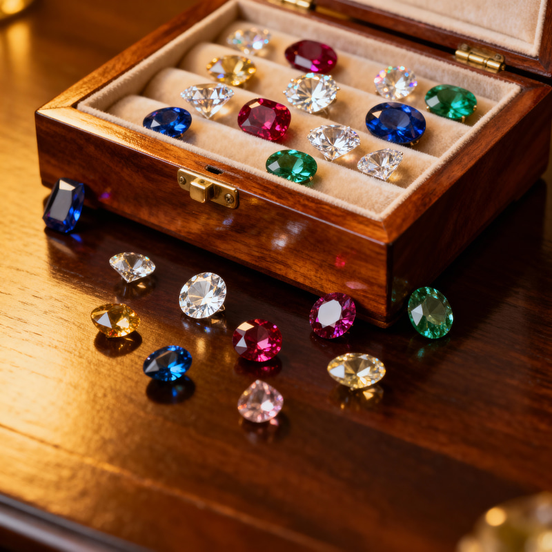 Stunning Jewelry Box with Precious Stones Stunning Jewelry Box with Precious Stones