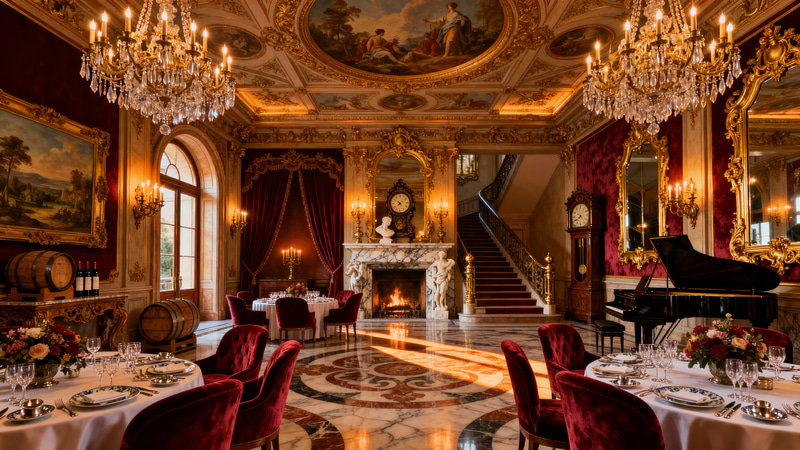 Stunning Baroque Restaurant Interior Design