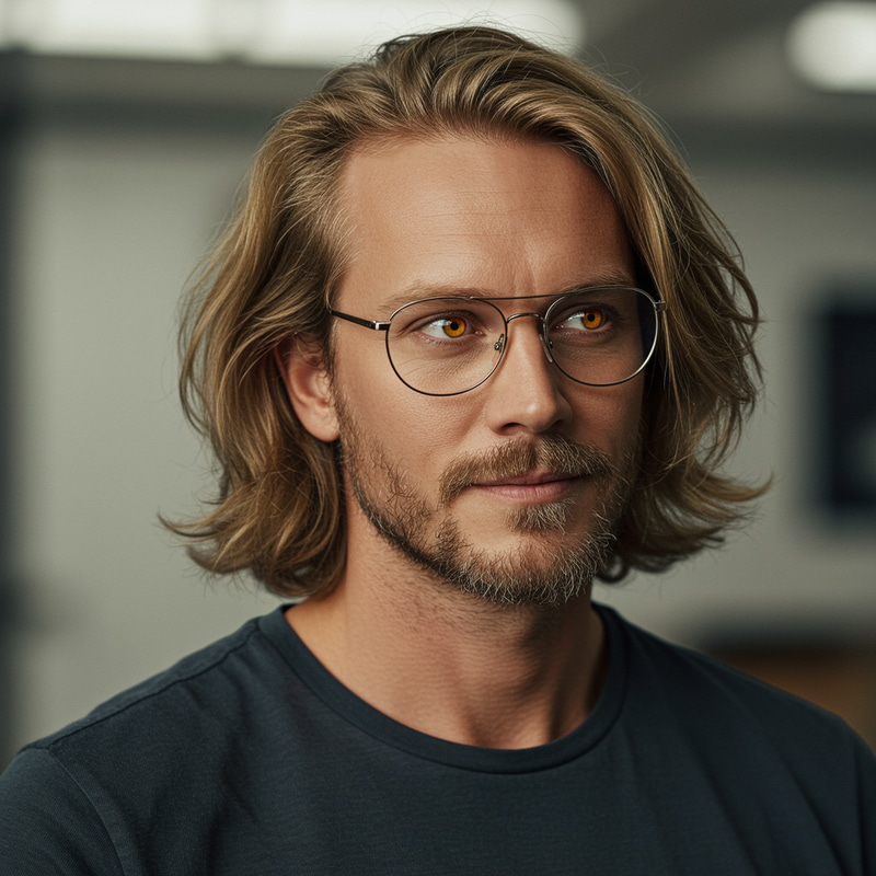 Caucasian Man with Dirty Blonde Hair and Muscular Build Caucasian Man with Dirty Blonde Hair and Muscular Build