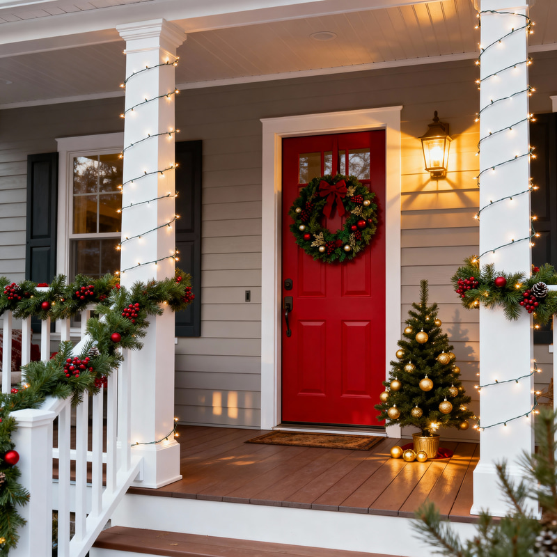 Beautiful Christmas Porch Decorations Ideas Beautiful Christmas Porch Decorations Ideas