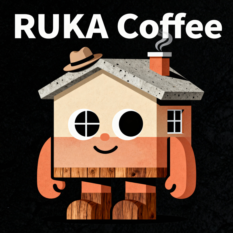 RUKA Coffee Mascot Design - Modern & Welcoming RUKA Coffee Mascot Design - Modern & Welcoming