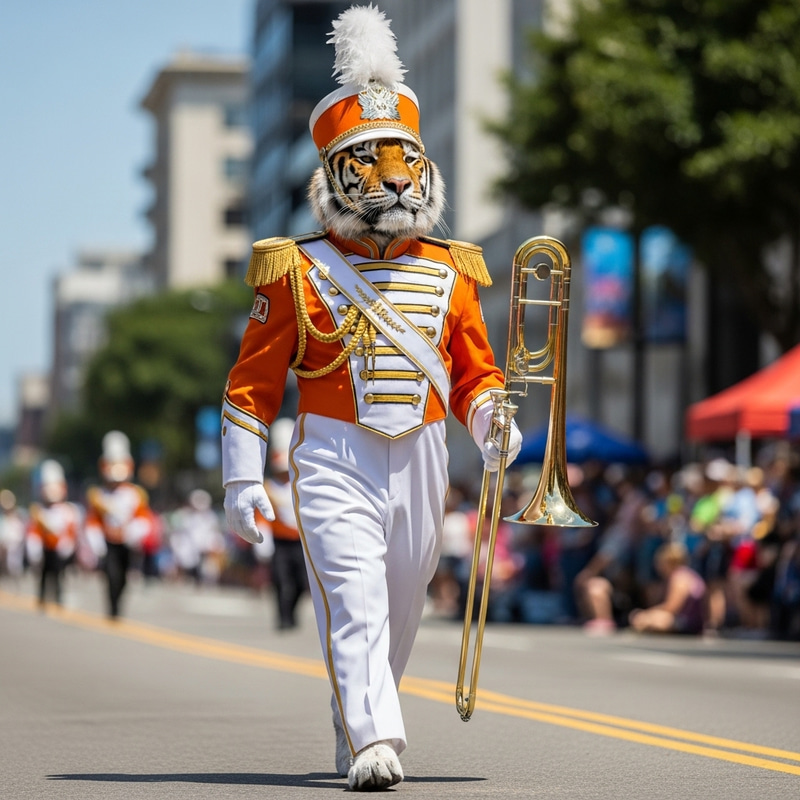 Orange Tiger Marching Band Uniforms Orange Tiger Marching Band Uniforms