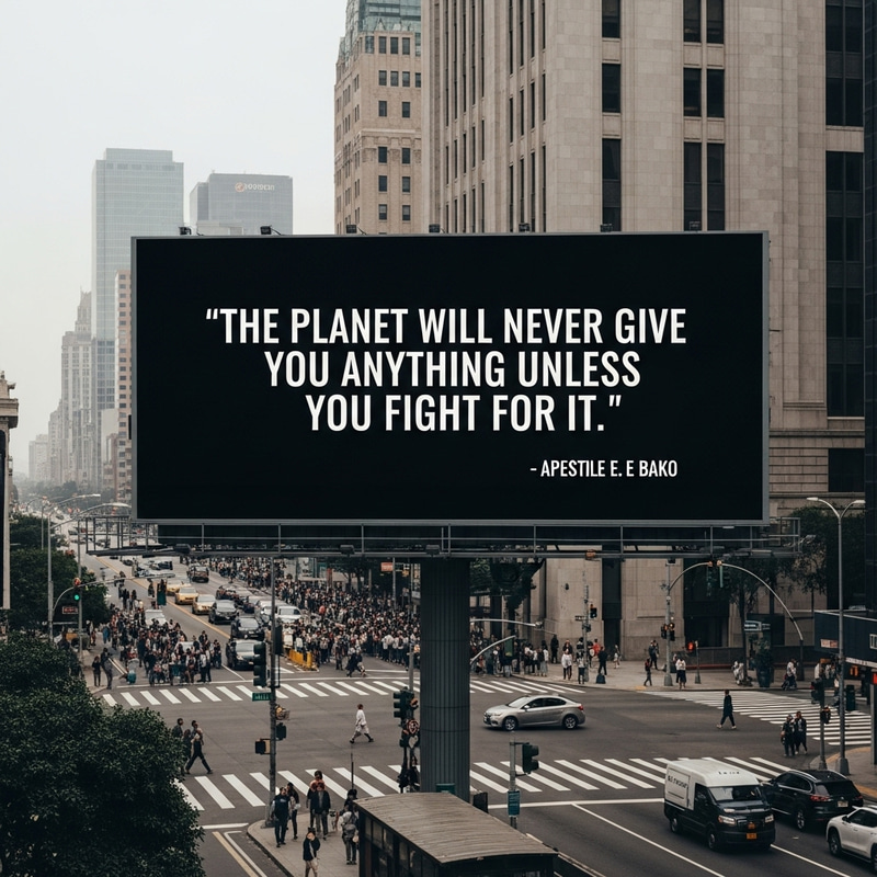 Fight for the Planet's Gifts | Apostle E. E. Bako Fight for the Planet's Gifts | Apostle E. E. Bako