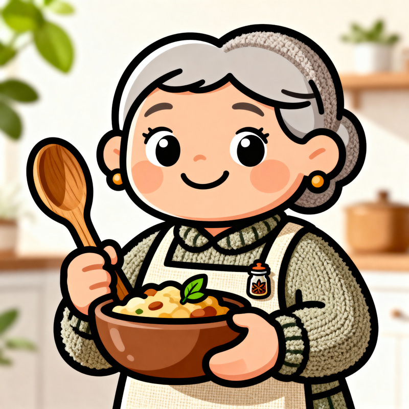 Friendly Cartoon Mascot for Healthy Food Brand