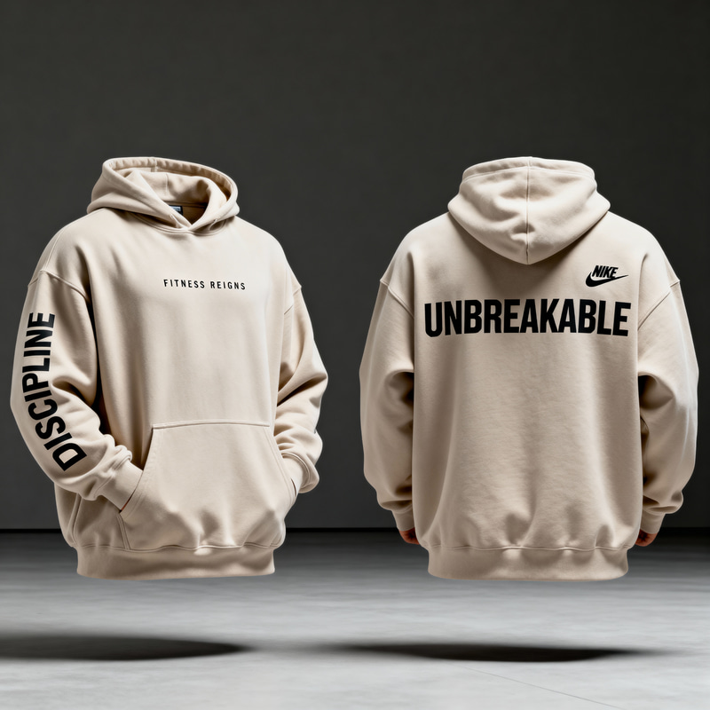 Modern Oversized Unisex Gym Hoodie Design