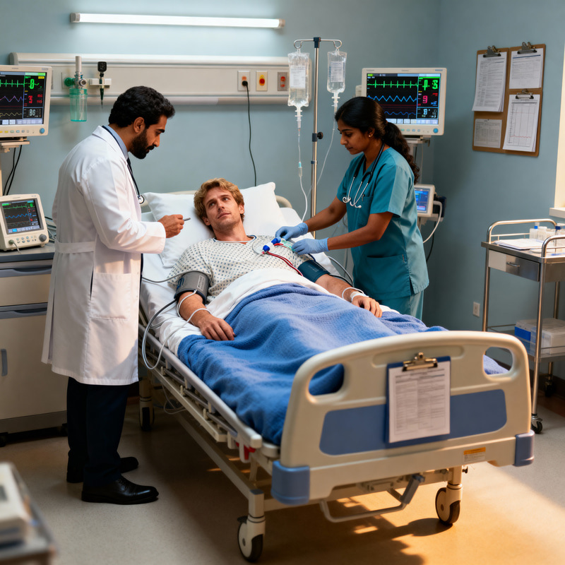 Caring Medical Team in Action - Patient Care