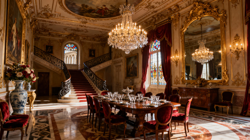 Stunning Baroque Restaurant Interior Design