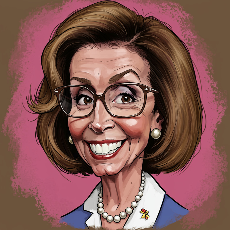 Nancy Pelosi Caricature Art Nancy Pelosi Caricature Art